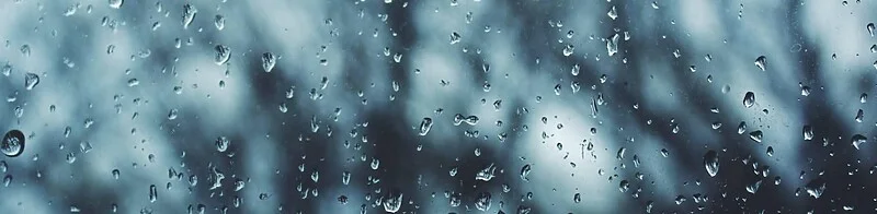 Rain on window