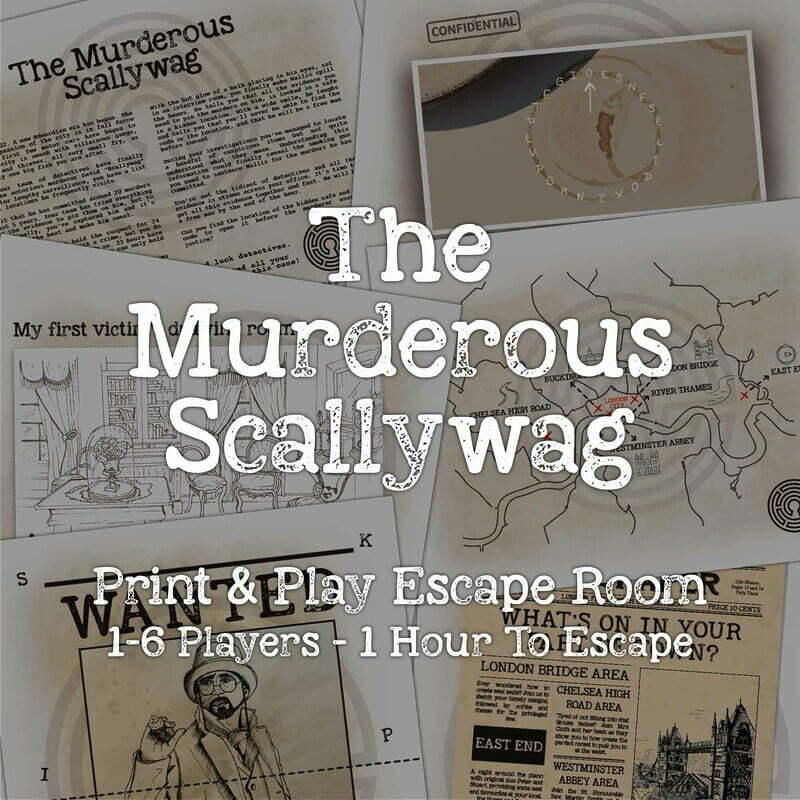 The Murderous Scallywag Printable Escape Room Teaser